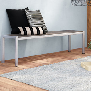 Go to store & view more images Orren Ellis Coline Outdoor Patio Metal Bench