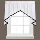 Black Swag Valances Kitchen Curtains You Ll Love In 2020 Wayfair