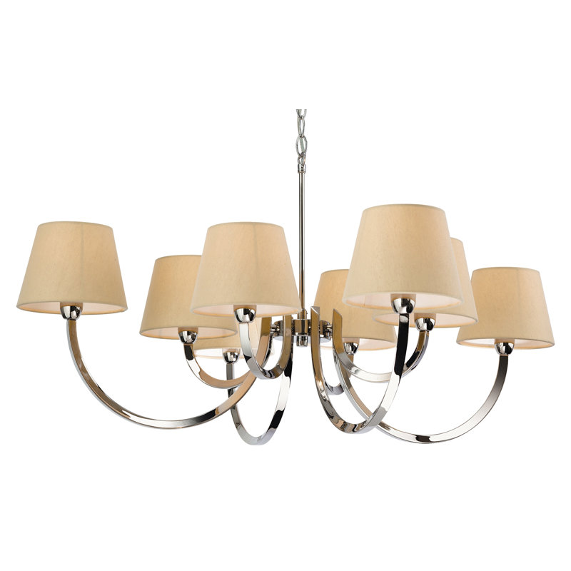 Ophelia Co Abril 8 Light Shaded Chandelier Wayfair Co Uk