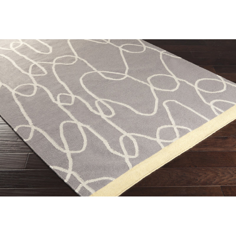 Lotta Jansdotter Textila Handmade Flatweave Wool Gray Rug Wayfair