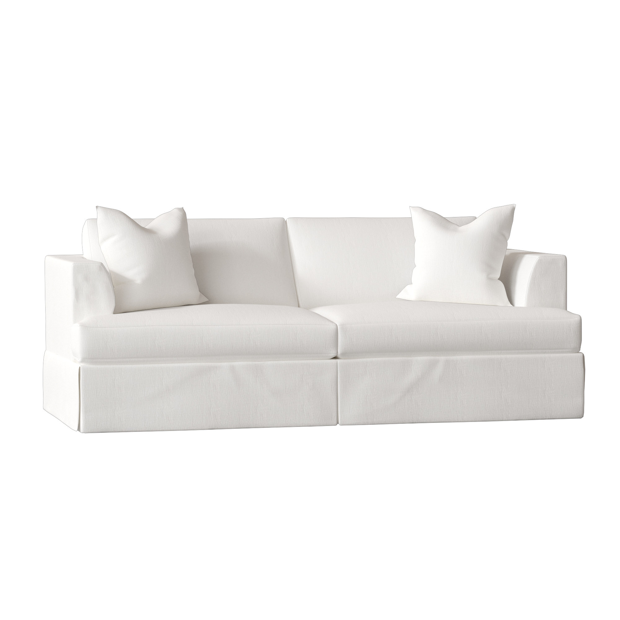Wayfair Custom Upholstery Carly 93 W Recessed Arm Sofa Bed
