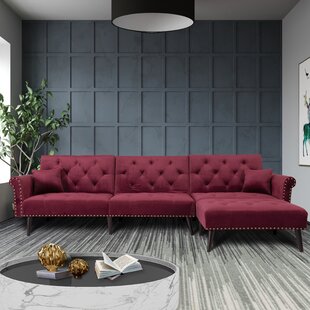 Featured image of post Red Velvet Sleeper Sofa : Sectional sofas come in leather, leatherette, and fabric upholstery in various different colors like gray, black and others.