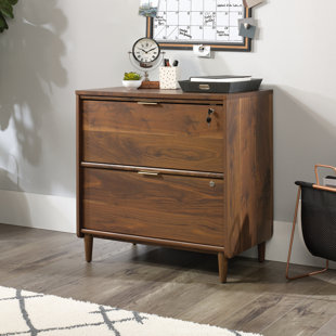 Modern Filing Cabinets Allmodern Cutrer 2 Drawers Lateral Filing Cabinet