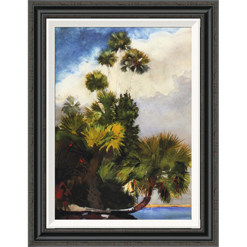 Global Gallery Palm Trees Florida By Winslow Homer Framed