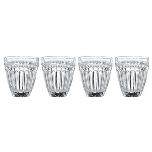 French Perle Crystal 12 oz. Double Old Fashioned Glass (Set of 4)
