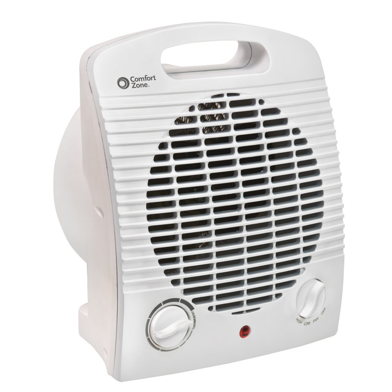 Comfort Zone Portable 1 500 Watt Electric Fan Compact Heater With