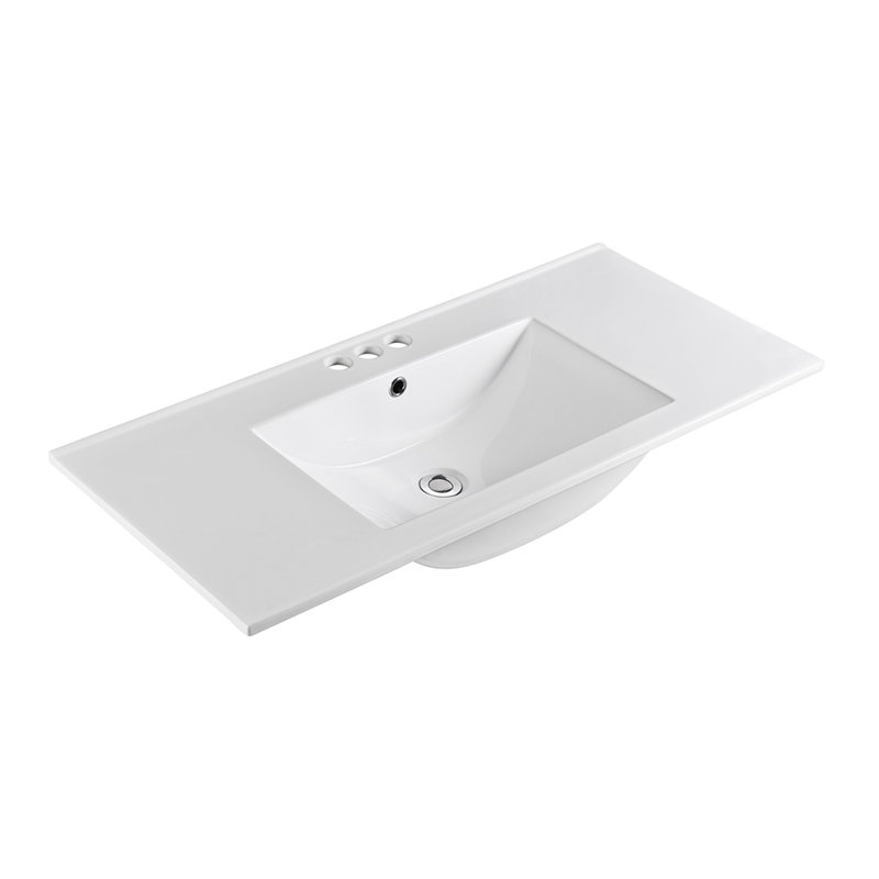 Bellaterra Home Ceramic 48 Single Bathroom Vanity Top Wayfair Bellaterra Home Ceramic 48 Single Bathroom Vanity Top Wayfair