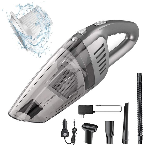 Dust Removal White Used for Car Cleaning Portable Car Vacuum Cleaner 8000Pa Suction Cordless Charging//High Power//Strong Suction 120 Power Household Cleaning Wireless Handheld Vacuum Cleaner