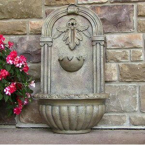 Polystone Florence Outdoor Wall Fountain