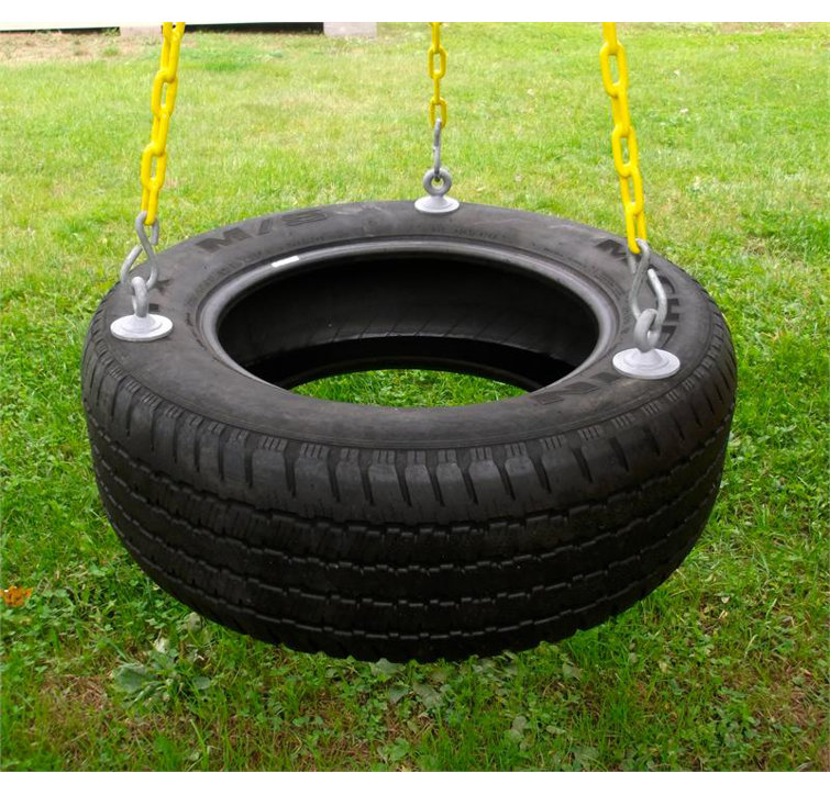 Tire Rope Eastern Jungle Gym Tire Swing with Chains and Hooks & Reviews | Wayfair