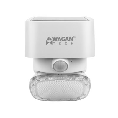 15-Watt LED Solar Dusk to Dawn Battery Operated Security Wall Pack with Motion Sensor