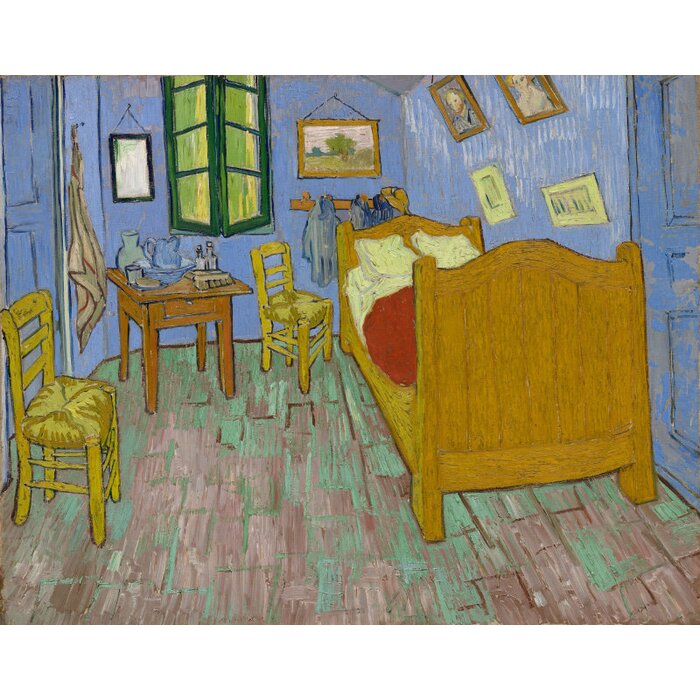 Bedroom In Aries 1889 By Vincent Van Gogh Painting Print On Wrapped Canvas