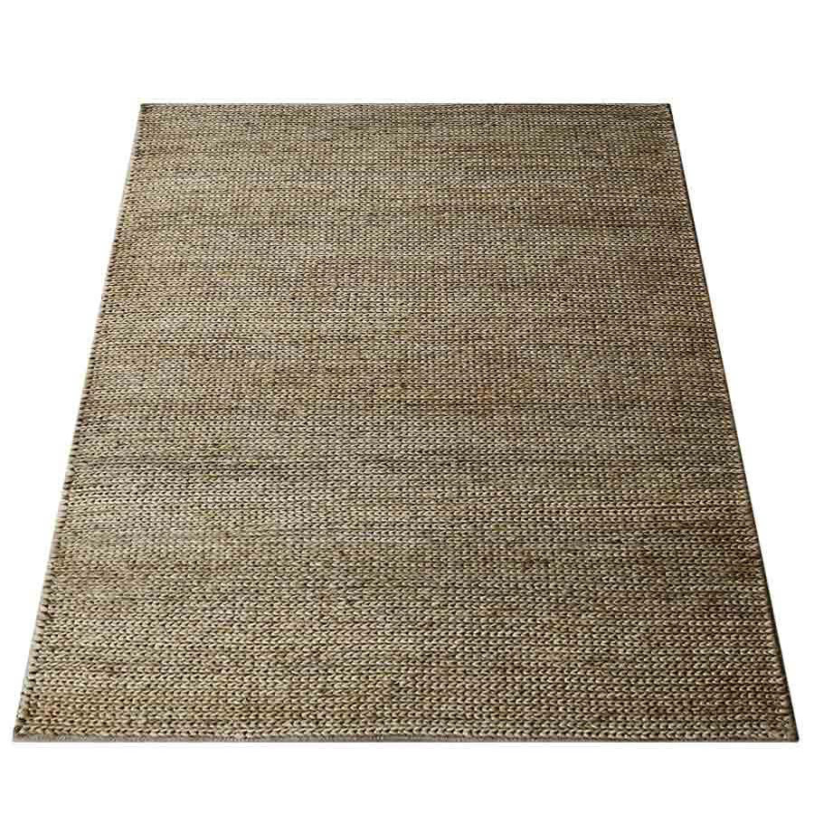 Thirza Sumak Eco Friendly Hand Knotted Brown Indoor Outdoor Area Rug