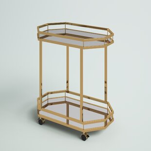 Deschenes 17'' Wide Octagon Bar Cart