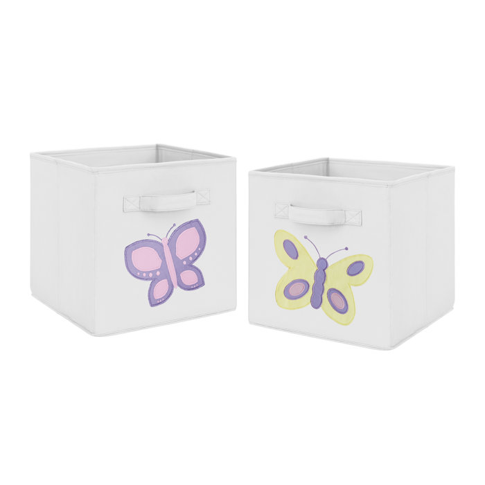 Sweet Jojo Designs Butterfly Fabric Bin Wayfair