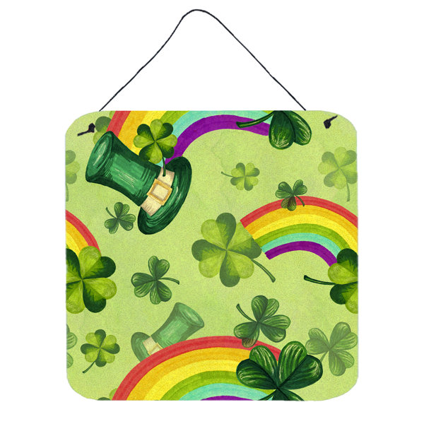 East Urban Home Watercolor St Patrick S Day Lucky Leprechaun Wall
