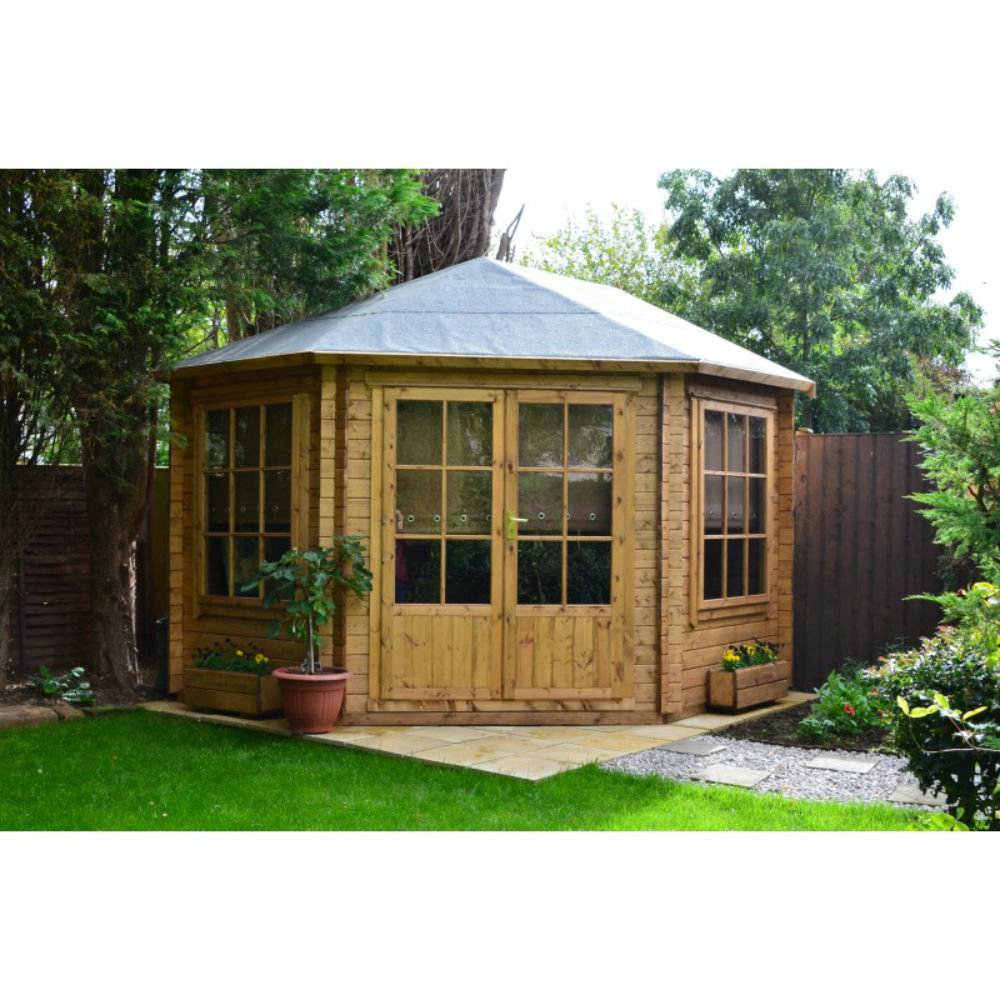 Sol 72 Outdoor Cheshire 10 X 10 Ft Tongue And Groove Log Cabin