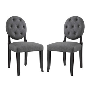Broseley Button Upholstered Dining Chair (Set Of 2) by House of Hampton Modern