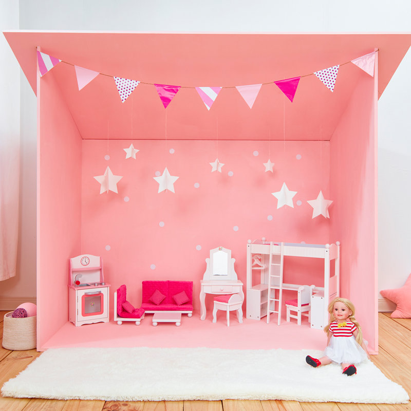 olivia dollhouse play bunk bed