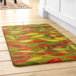 Chili Pepper Kitchen Rugs Wayfair Easterbrooks Chili Pepper Kitchen Mat