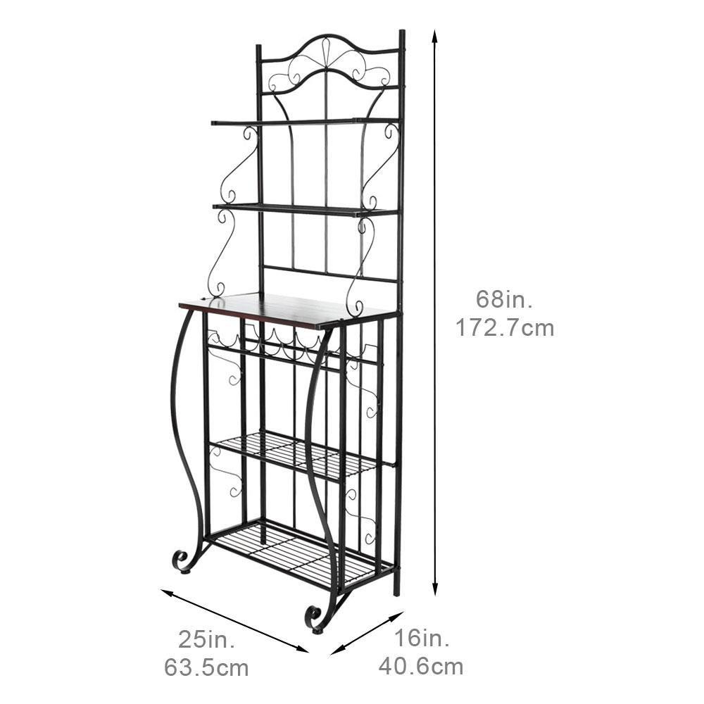 Fleur De Lis Living Rosanne 25'' Iron Standard Baker's Rack with ...