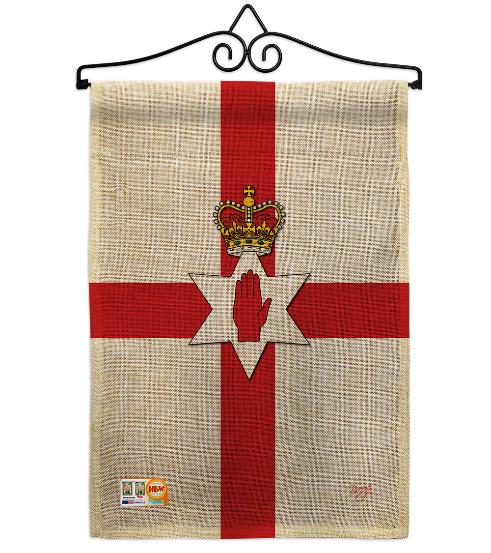 Breeze Decor Northern Ireland Of The World 2 Sided Burlap 19 X 13 In Garden Flag Wayfair