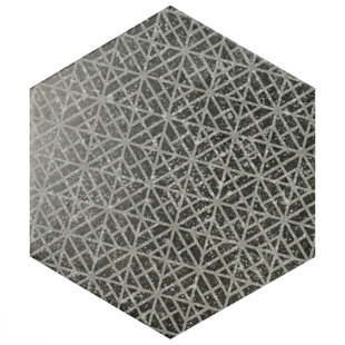 Moroccan Tile Floor Wayfair Lunastone Hexagon 10 X 11 5 Porcelain Field Tile Floor And In Black Gray