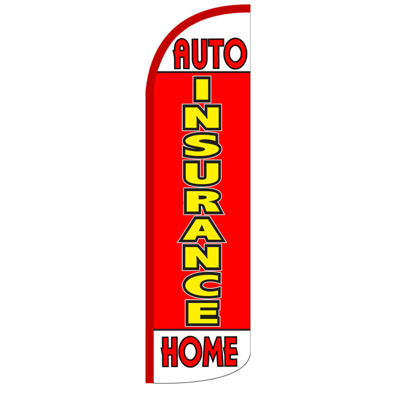 Neoplex Insurance Auto And Home Polyester 138 X 38 In Feather Banner Wayfair