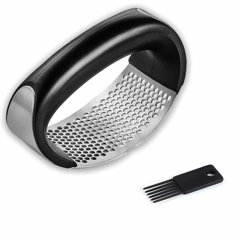 Yumi V Garlic Press Garlic Crusher Garlic Mincer Squeezer Chopper Potato Ricers Mashers Fruit Press Zinc Alloy Handle Labor-Saving for Small Kitchen Gadgets