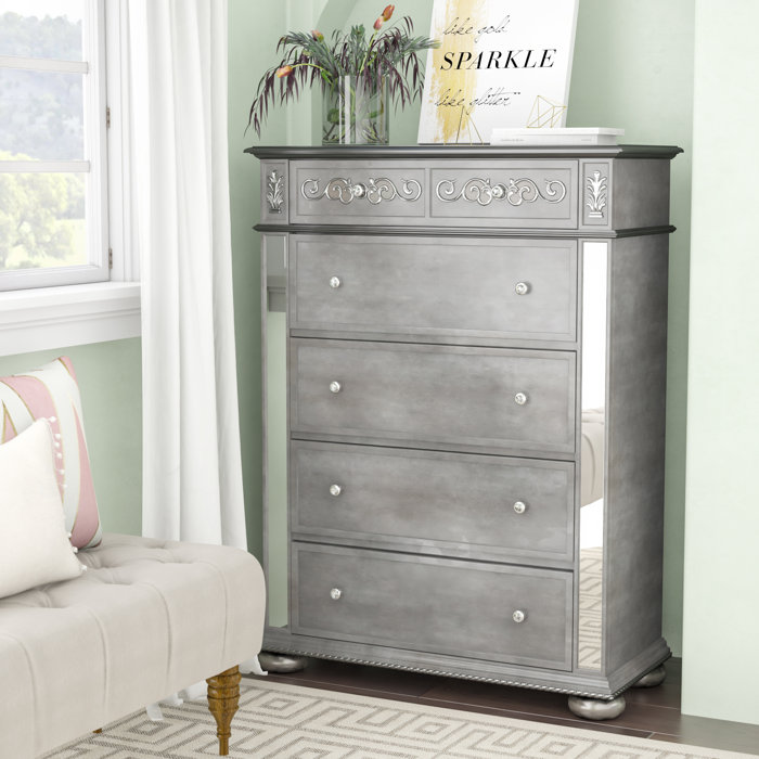 House Of Hampton Mcdermott 5 Drawer Chest Reviews Wayfair