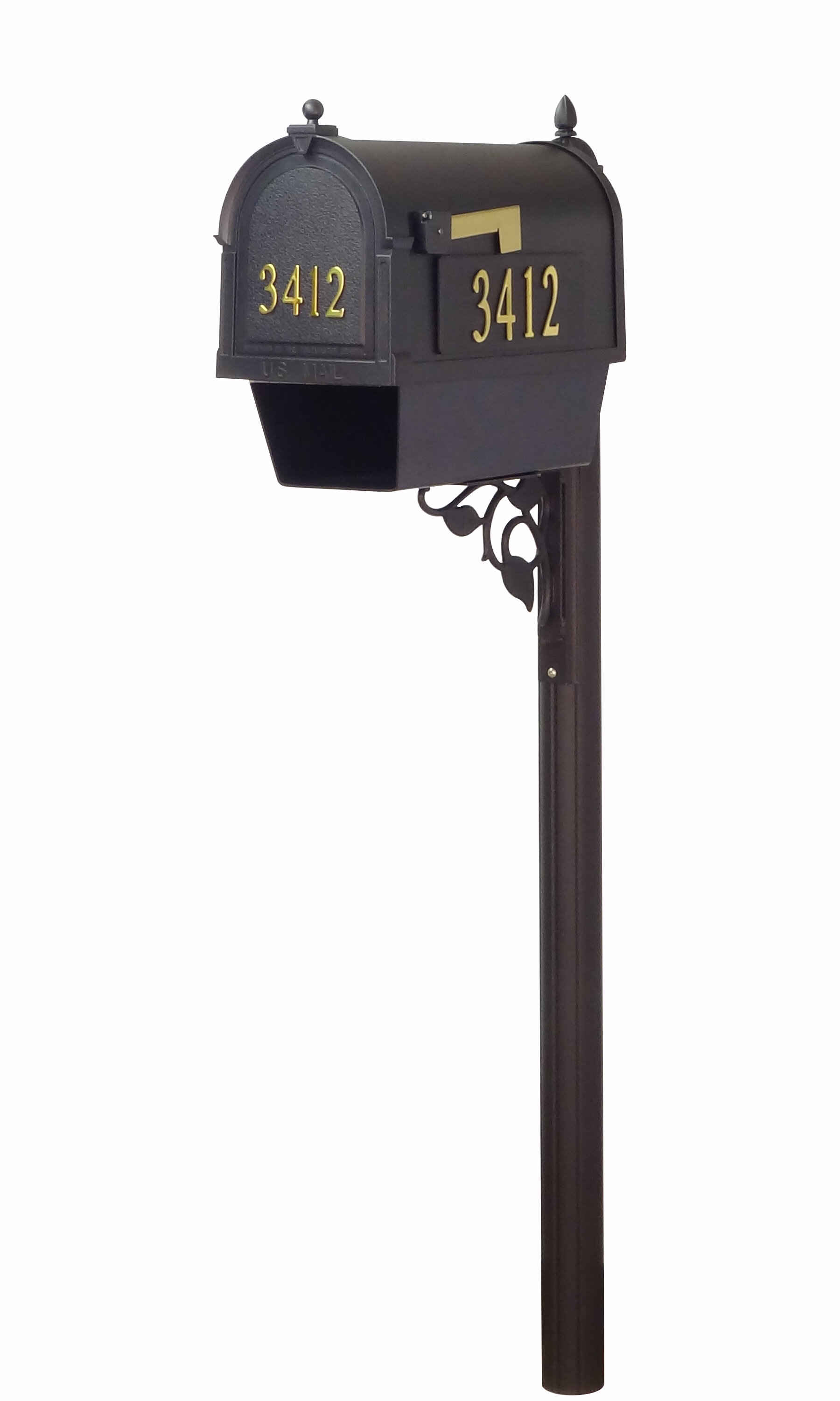 Special Lite Products Berkshire Curbside Mailbox with Newspaper