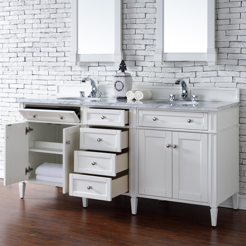 James Martin Furniture Brittany 72 Double Bathroom Vanity Base Only Brittany 72 Double Bathroom Vanity Base Only