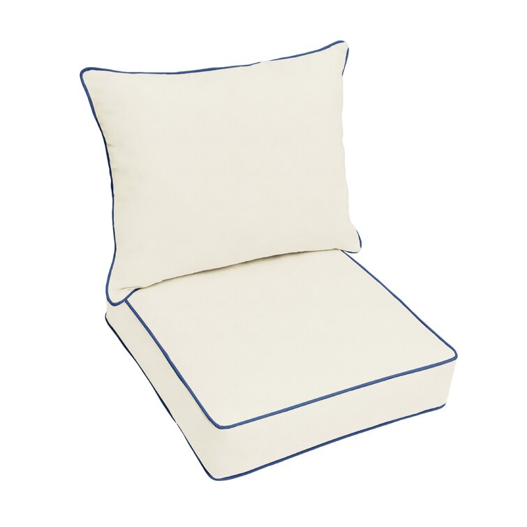Blue White Mozaic Chair Pad