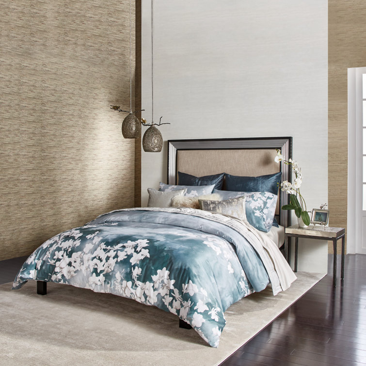 Michael Aram Orchid Sky Reversible Duvet Cover, Queen - Teal
