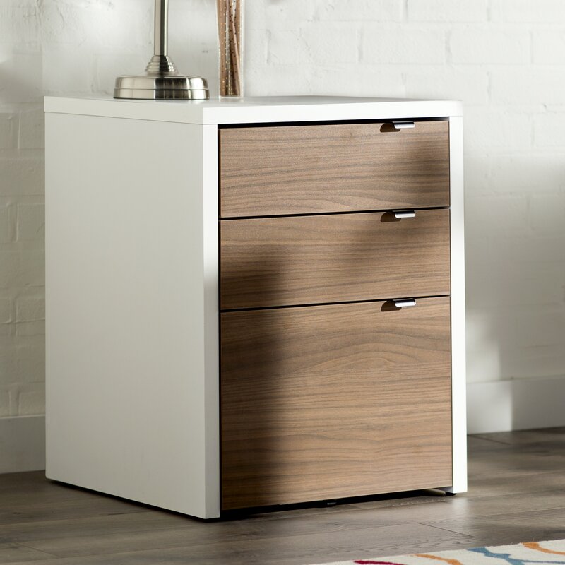 latitude run billy 3-drawer vertical filing cabinet & reviews | wayfair