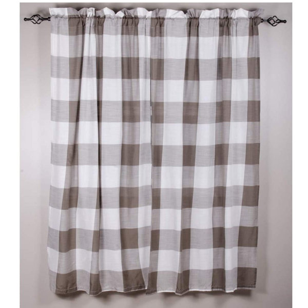 Green Gingham Curtains Wayfair