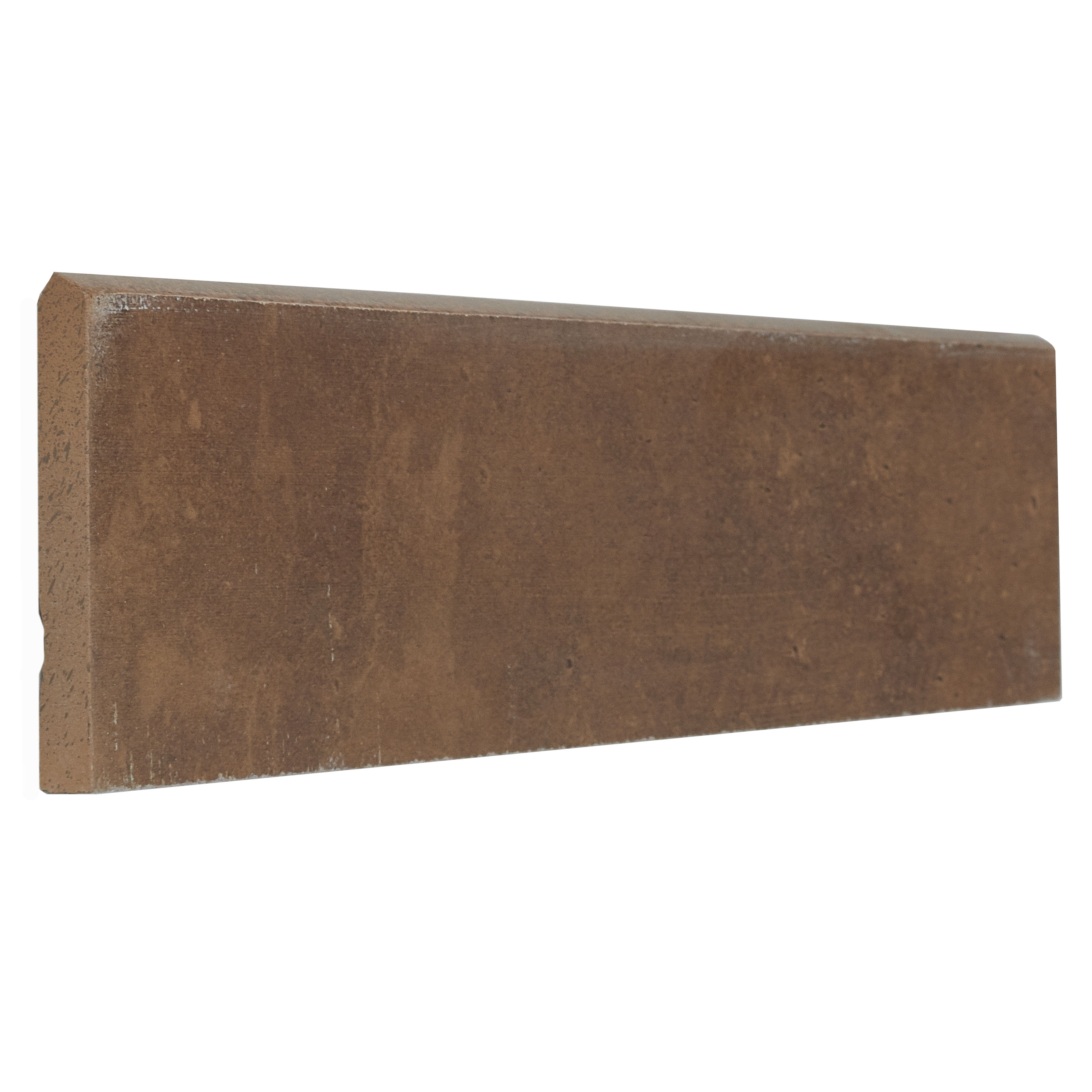 Itona Tile Fairfield 12" x 3" Porcelain Bullnose Tile Trim in Cotto