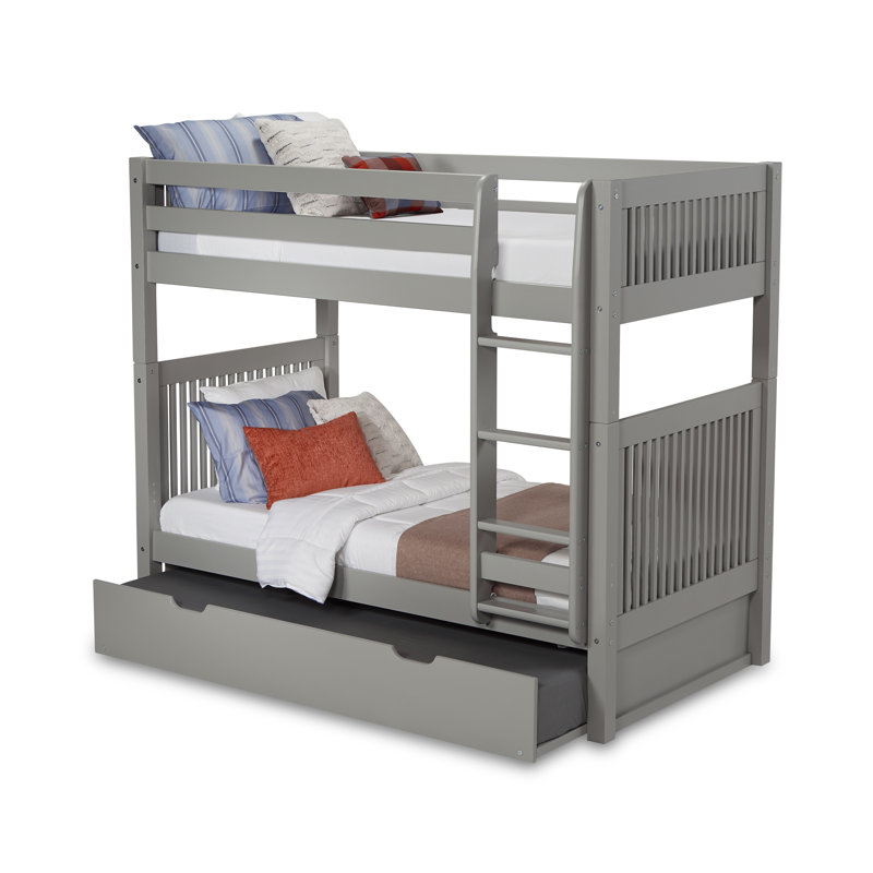 Harriet Bee Rabon Twin Over Twin Bunk Bed With Trundle Reviews Wayfair