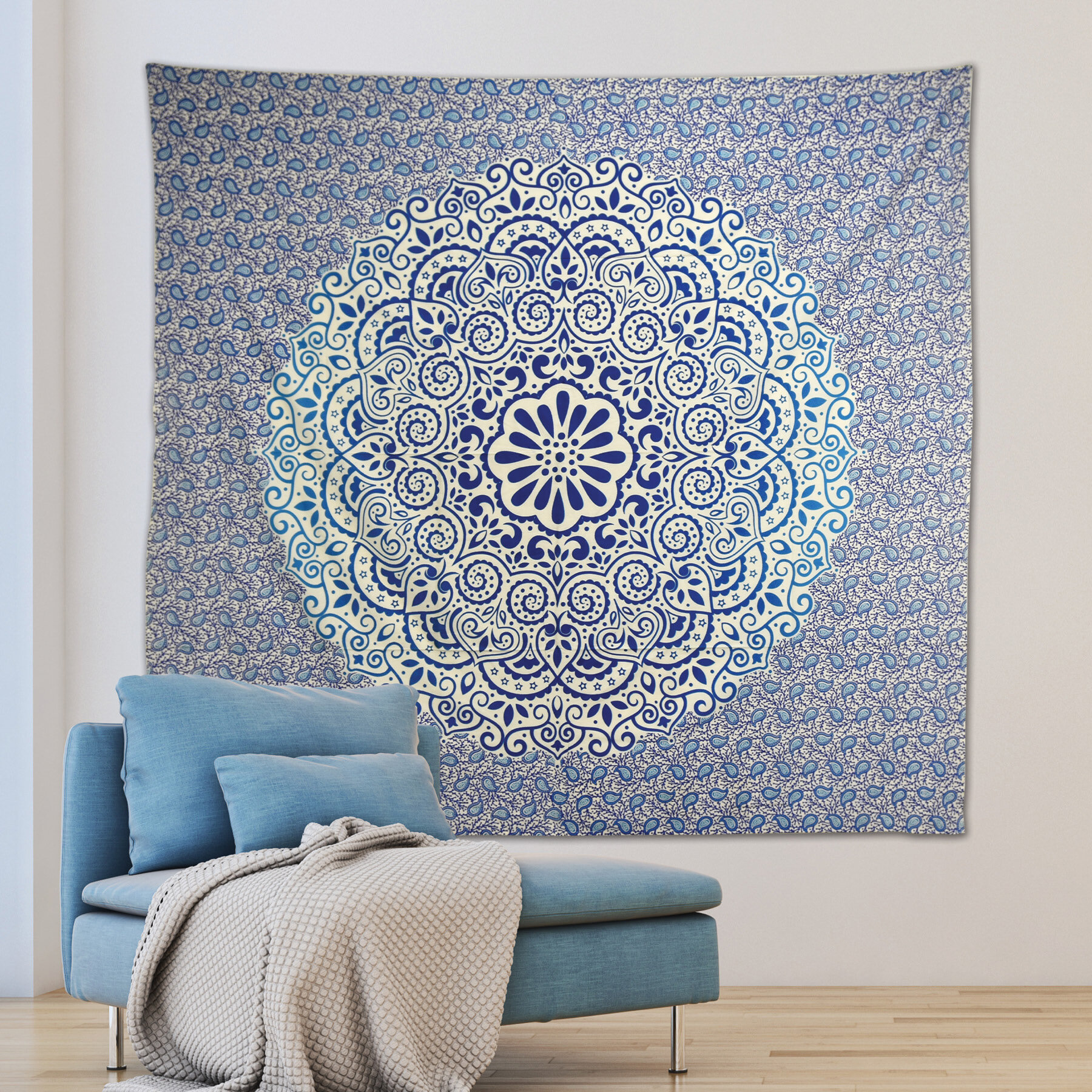 white sun tapestry