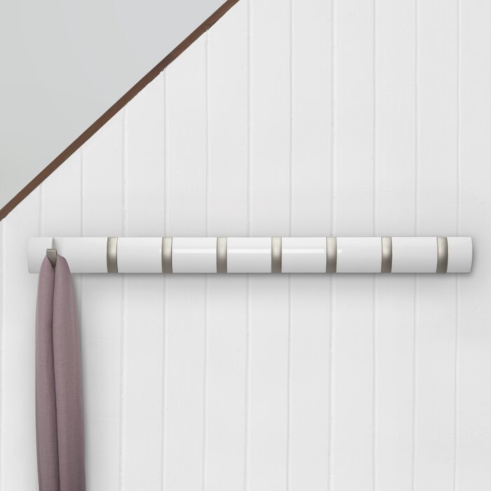 Flip Hook Wall Mounted Coat Rack