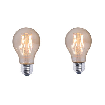 40 Watt Equivalent, Antique A19 LED Dimmable Light Bulb, E26/Medium (Standard) Base