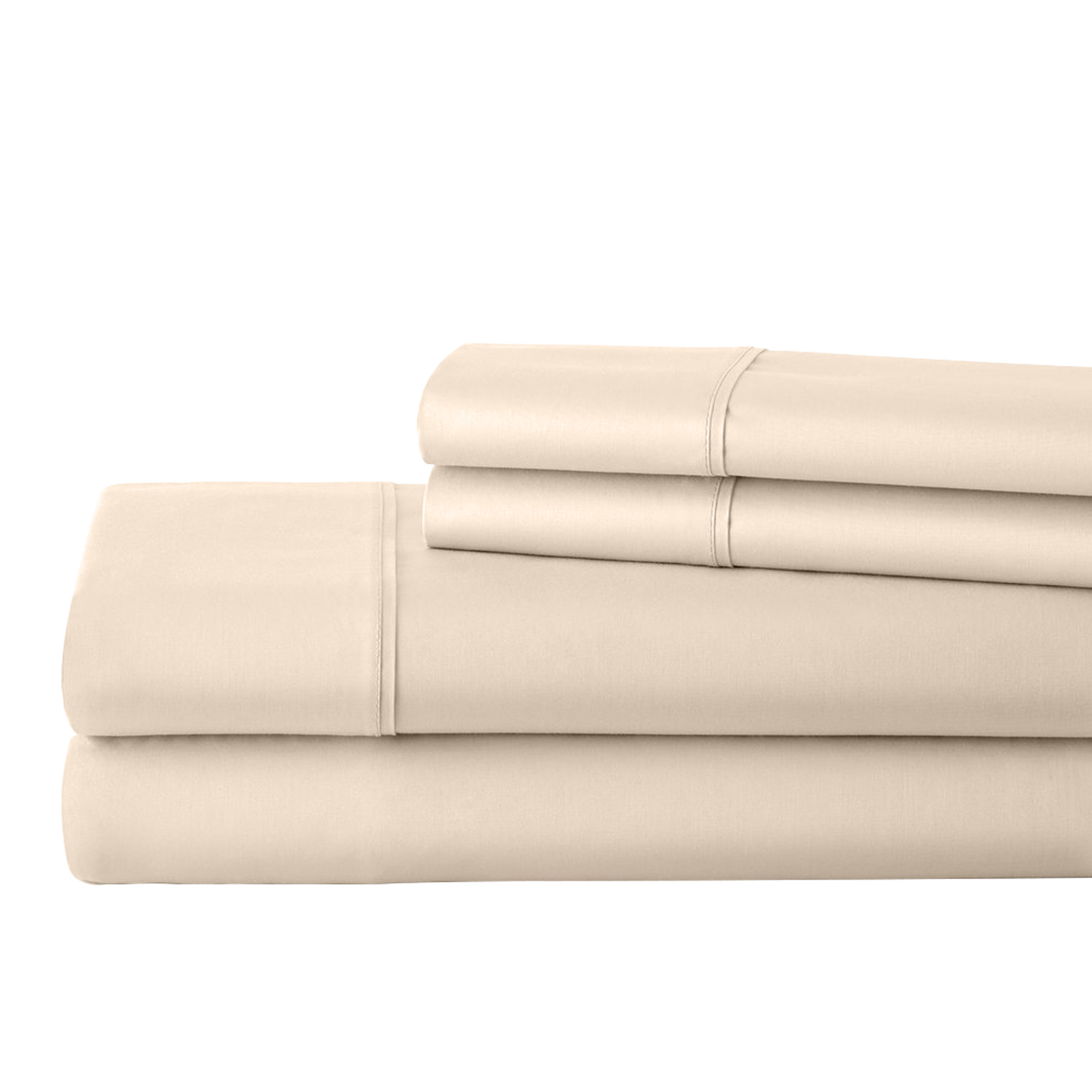 Airalynn 400 Thread Count 100% Cotton Sheet Set Ebern Designs Size: King, Color: Beige