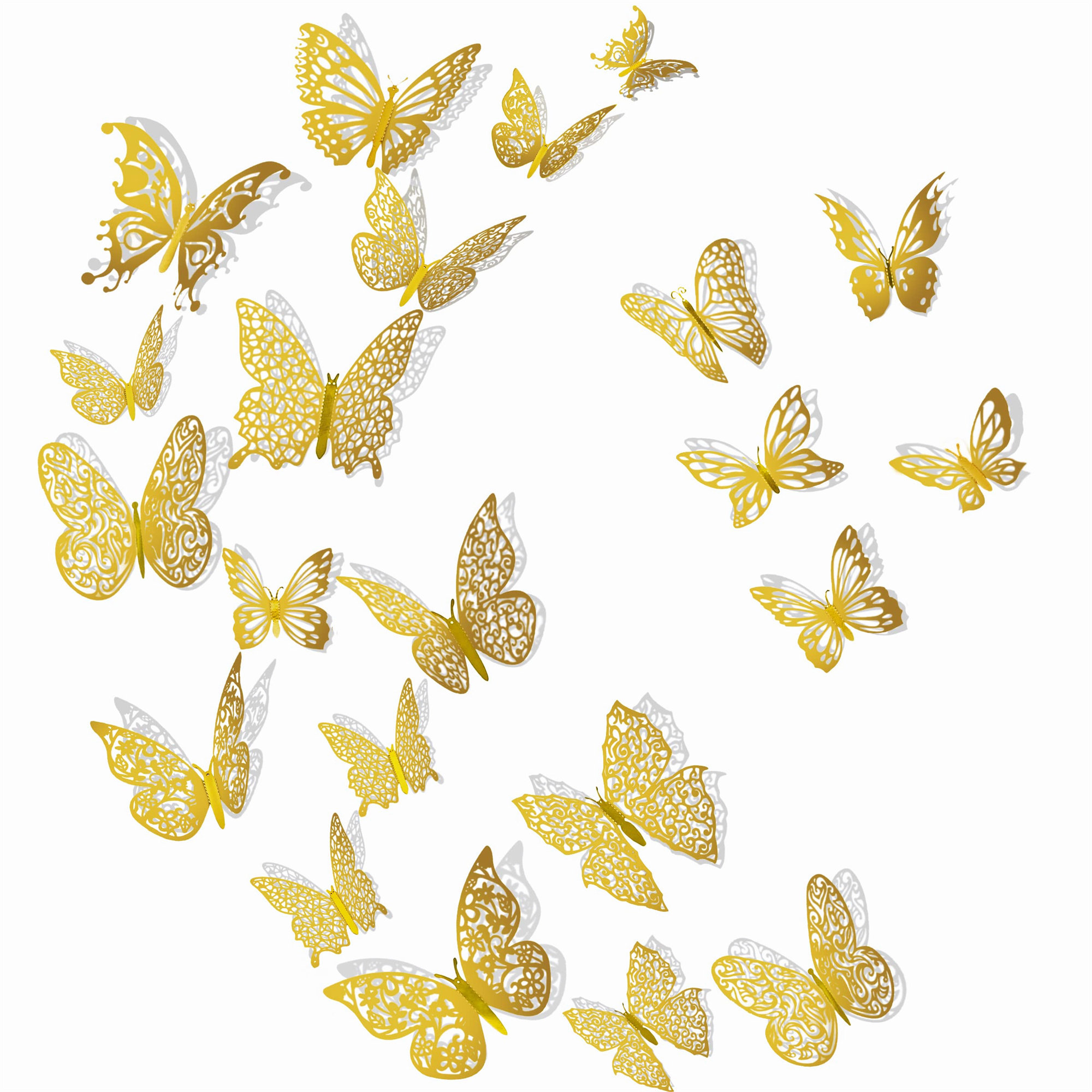 Valhalla Bomb 72 Pieces Decorations Murales Papillons 3d Avec Adhesif Adhesifs Muraux Papillons Amovibles Decalcomanies Murales Papillon Pour Chambre A Coucher Salon Chambre D Enfant Chambre De Bebe Salle De Classe