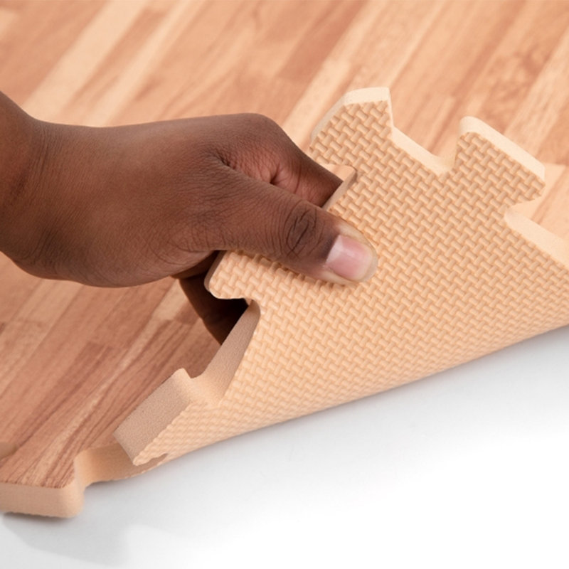 Flooringinc Premium Soft Wood 1 2 Interlocking Foam Tiles