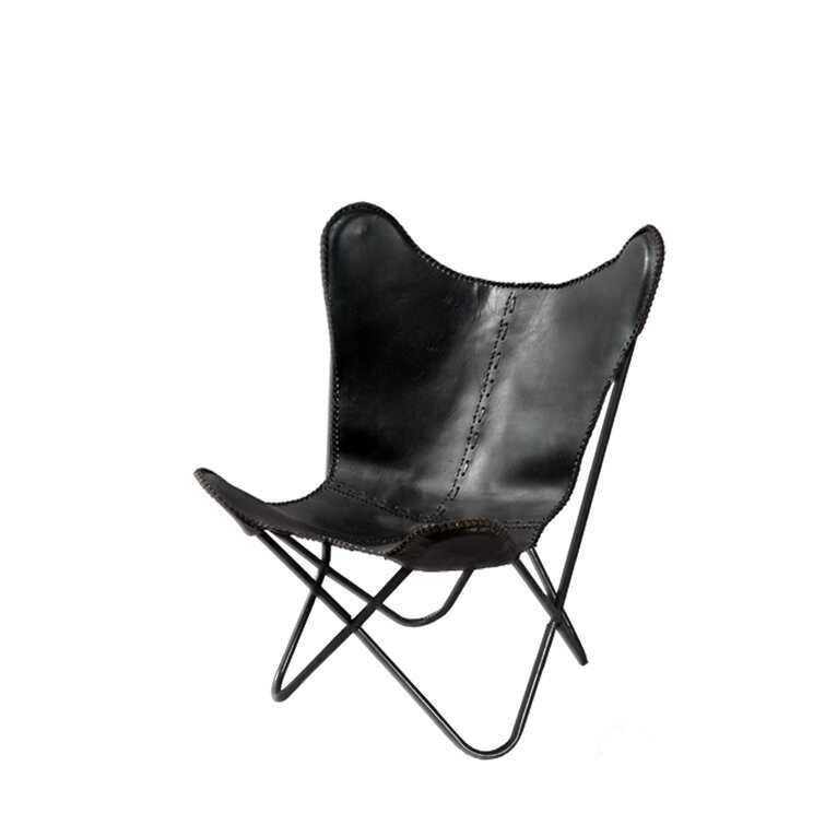 wayfair leather butterfly chair