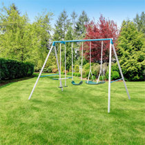 metal garden swing set