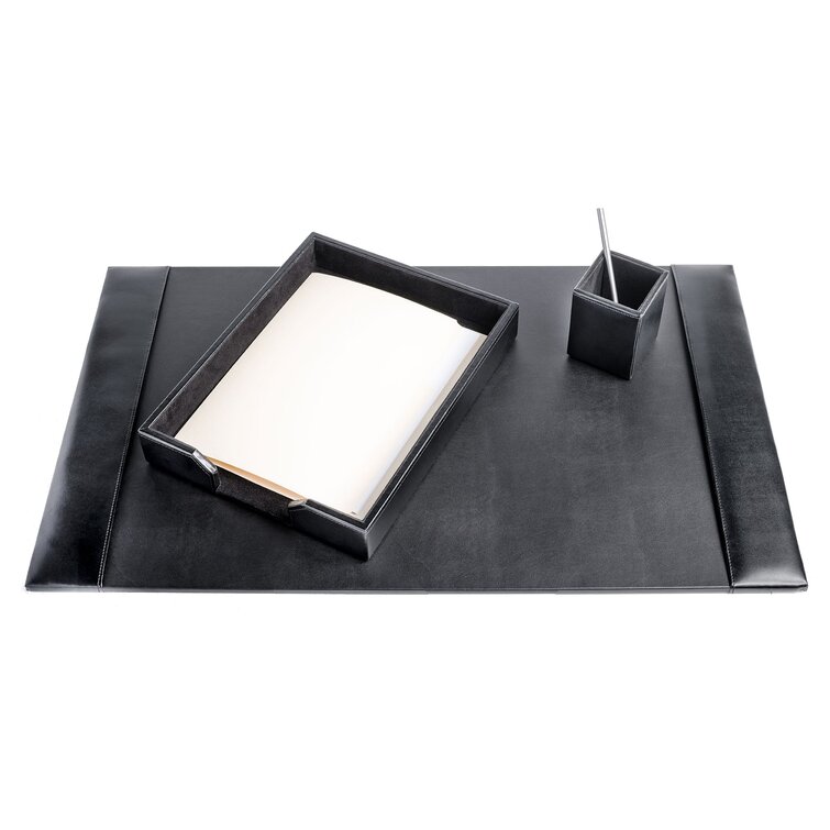 D3601 Dark Brown Dacasso Bonded Leather 6-Piece Desk Set