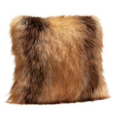 fox fur pillows