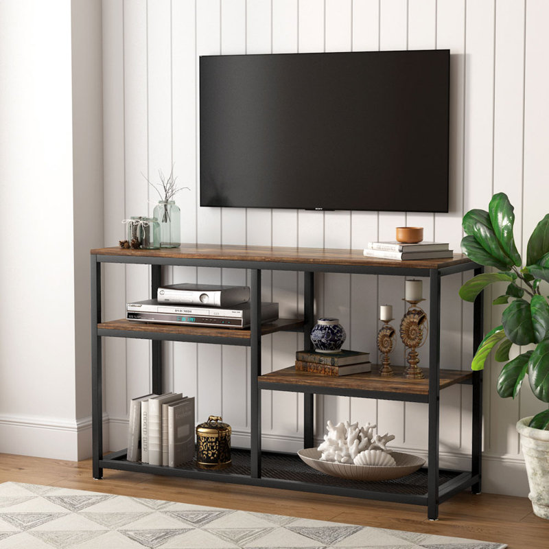 17 Stories TV Stand for TVs up to 48" | Wayfair.ca Large tvs and tv stands often become community property in a dorm room.