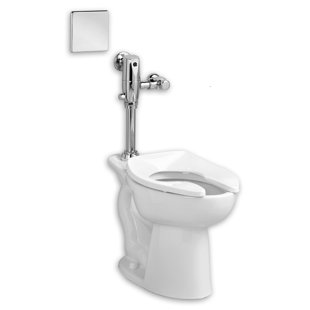 Go to store & view more images American Standard Madera System Selectronic Exposed AC Flush Valve 1.28 GPF Elongated One-Piece Toilet